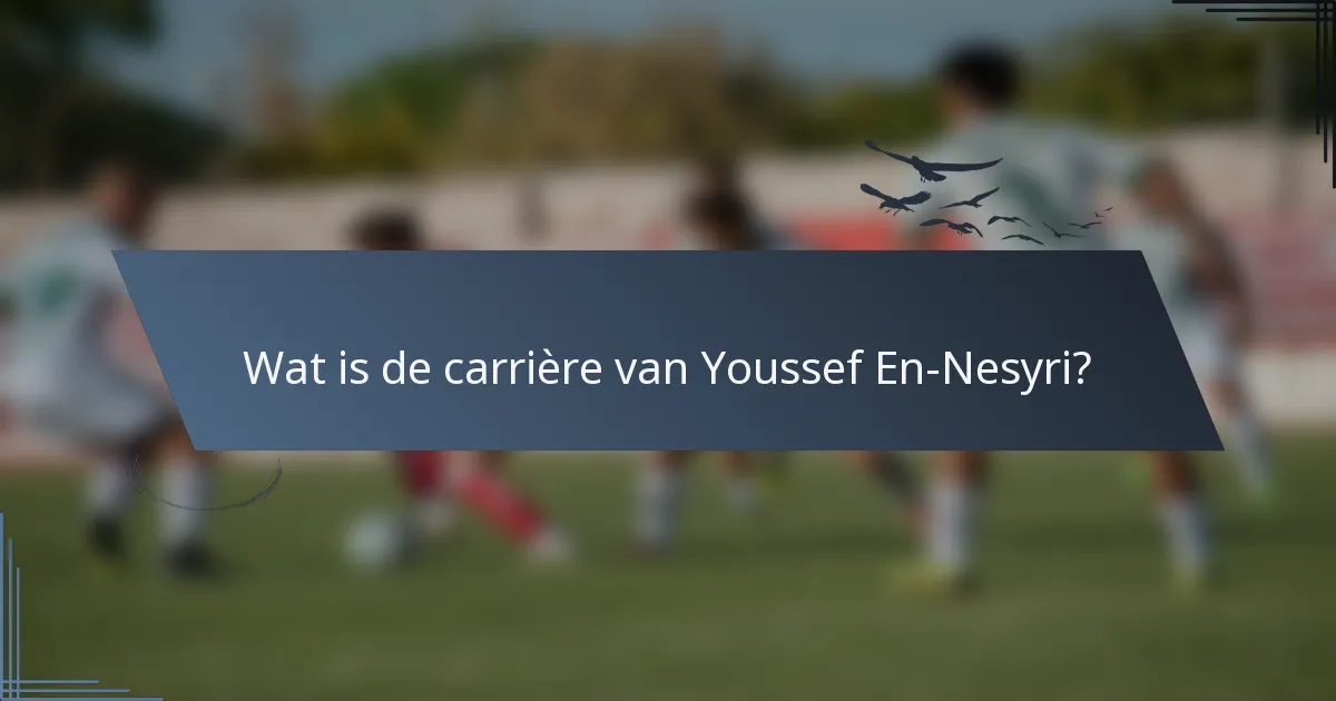Wat is de carrière van Youssef En-Nesyri?